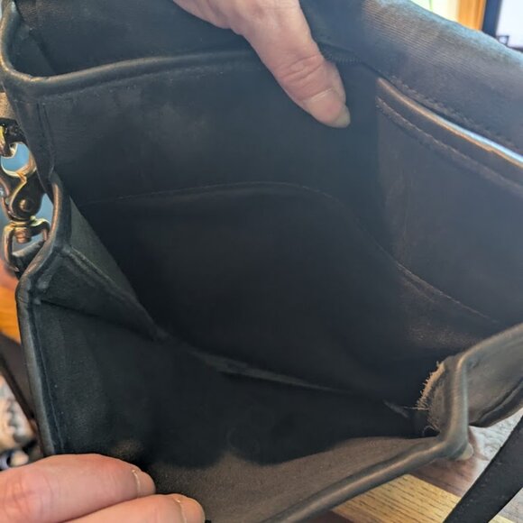 Georgetown Leather Design Black Leather Shoulder Bag - Picture 4 of 4